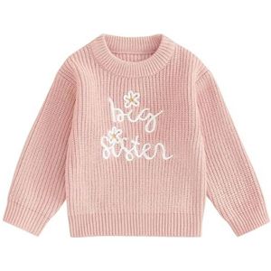 Gebreide trui voor baby meisjes - Zuster truien voor herfst en winter