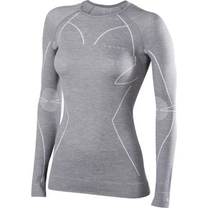 FALKE dames lange mouw shirt Wool-Tech - thermoshirt - grijs (grey-heather) - Maat: S