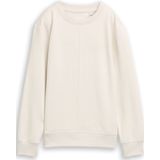 TOM TAILOR - Sweatshirt - Wit - Effen - Lange Mouw