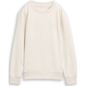 TOM TAILOR - Sweatshirt - Wit - Effen - Lange Mouw