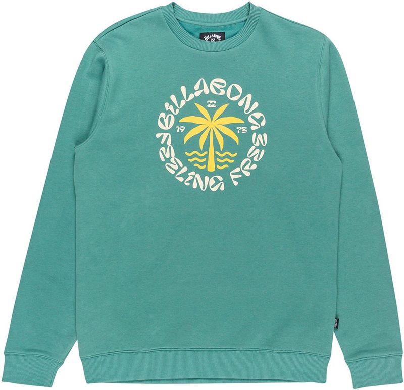 Billabong - Highway - Sweatshirt - Groen - Gerecycled Polyester en Katoenfleece