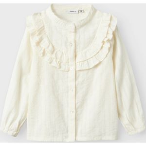 NAME IT MINI Blouse met Ruches Off White