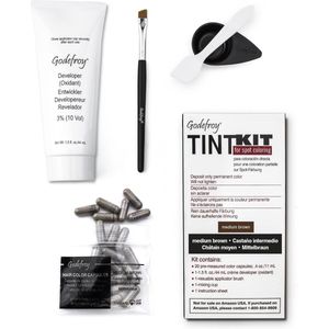 Godefroy Professional Wenkbrauwverf Kit Medium Brown (20 Toepassingen)
