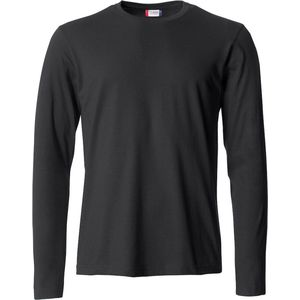 Clique lichtgewicht T-shirt met lange mouwen Zwart maat 3XL