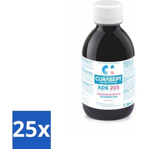 Curasept - Mondspoeling - 0,05% Chloorhexidine - Voor Mondhygiëne & Tandvlees - 200 ml - Bulkverpakking - 25 stuks