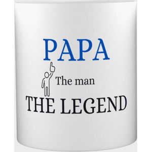 Akyol - Papa the man the legend Mok met opdruk - papa - cadeau papa - cadeau koffiemok - verjaardag papa - vaderdag - 350 ML inhoud