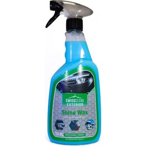 Swiss Clean | Shine Wax | Finishing touch, bescherming en detailing voor auto | Spuitfles 750 ml | Exterior clean | Auto wassen | Reiniger auto | Cleaner | Spray | Auto wassen | Car cleaning | Wax