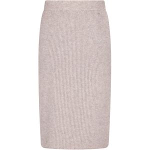 DreiMaster - Klassik - Kokerrok - Grijs - Knielengte - Slanke Pasvorm