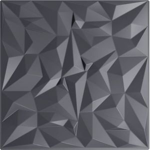 vidaXL - 24 - st - Wandpanelen - amethist - 6 - m² - 50x50 - cm - XPS - grijs
