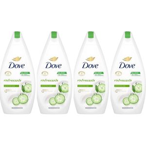Dove Douchegel Refreshing Komkommer 4 x 450 ml