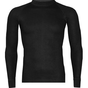 RJ Bodywear - thermo T-shirt lange mouw - zwart -  Maat S