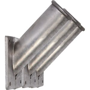 3x Vlaggenstokhouder aluminium voor vlaggen van 30 mm - vlaggenhouder / vlaggenstokhouders