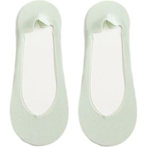 5 paar dames Ice Silk siliconen comfort onzichtbare sokken - zomer dunne katoenen Ice Silk siliconen antislip gevoerde bootsokken ademende sokken - ultra lage sokken - onzichtbare buffersokken - sokken met hoge hak