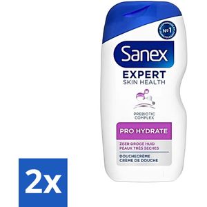 Sanex Douchegel Expert Skin Health Pro Hydrate 400 ml - Voordeelverpakking - 2 stuks