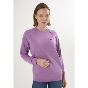 Felix Hardy Basic Sweatshirt Ronde Hals Katoen Dames Lila - L