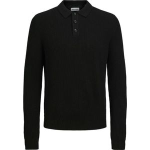 Jack Jones Jack Jones Jjpanel Knit Polo Black ZWART