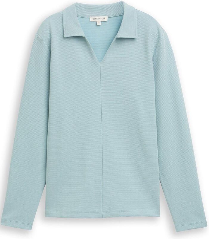 Tom Tailor Shirt met lange mouwen en polokraag