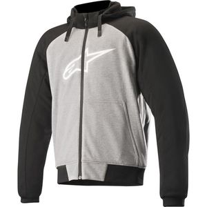 ALPINESTARS CHROME SPORT MELANGE GRAY BLACK HOODIE XXL - Maat -