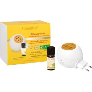 Florame Diffuser Socket + Organic Tranquil Summer Fles 10 ml