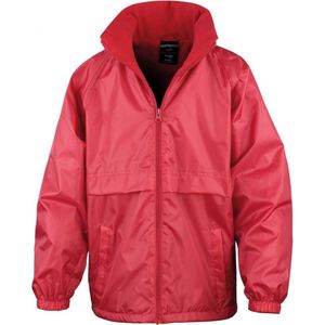 Rode kinderregenjas microfleece lined jacket van Result 158/164