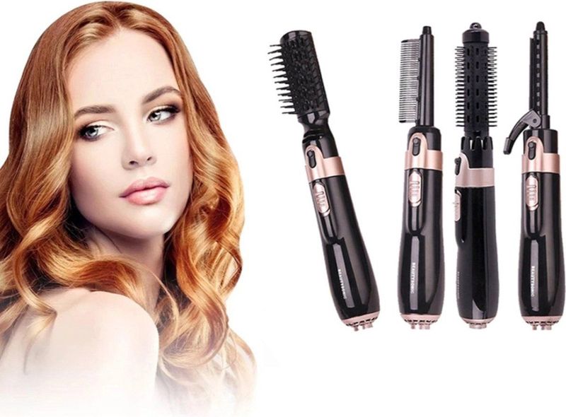 Beautysonic - Föhnborstel - Zwart - 4 in 1 - 4 Opzetstukken
