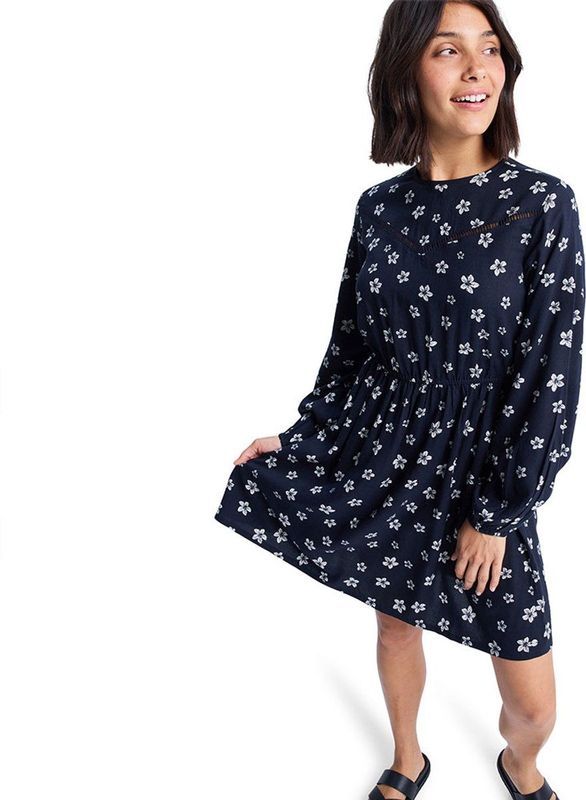 Roxy Vl Sunset Season Korte Jurk Met Lange Mouwen Blauw L Vrouw