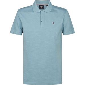 Petrol Industries - Heren Klassieke Polo Flamingo - Blauw - Maat S