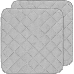 Wasbaar incontinentiekussen antislip absorberend bedbeschermer - 2 stuks - 22 x 21 cm .
