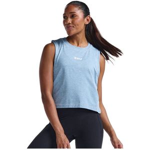 2xu Motion Crop Mouwloos T-shirt Blauw XS Vrouw