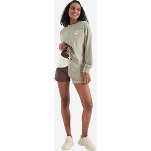 La Pèra Tweedelige Set - Dames - Twinset - Sweater en Korte broek - Beige - Kledingset - Loungewear - XL