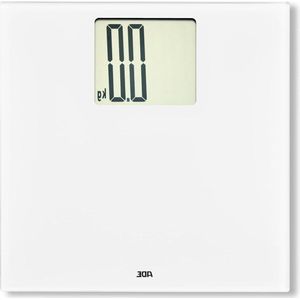 Badkamerweegschaal met XXL-display en hoog draagvermogen 200 kg - gemakkelijk af te lezen - wit