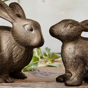 LOBERON Decoratiehaasjes set van 2 Hennes bruin