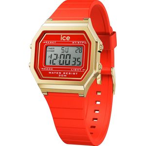 Ice Watch Ice Digit Retro - Red Passion 022070 Horloge - Siliconen - Rood - Ø 34 mm