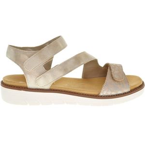 Remonte Beige Comfort Damessandaal Velcro En Steunzolen maat 40