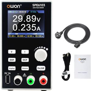 Programmeerbare DC-voeding 300W met 60V/10A, TFT LCD-display en USB-aansluiting