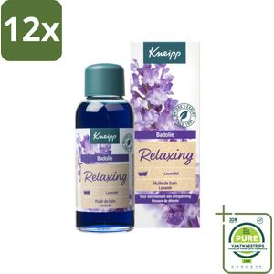 Kneipp - Badolie - Lavendel - Ontspannende geur - 100 ml - Voordeelverpakking - 12 stuks - Lavendel badolie - Ontspannende badolie