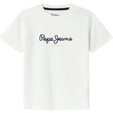 Pepe Jeans Nieuw Kunst T-shirt voor jongens, wit (wit), 16, wit(wit), 16 jaar