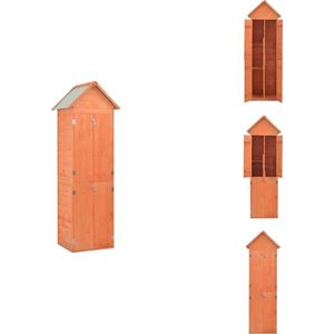 vidaXL Houten Schuur - Houten Schuren - Opslagschuur - Opslagschuren - Tuinberging 71x60x213 cm hout