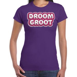 Bellatio Decorations Song T-shirt voor festival - droom groot - Europa - paars - dames - Joost - fan L