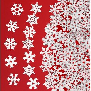 200 stuks mini sneeuwvlok houten decoratie voor doe-het-zelf Kerst knutselen Washing Machine