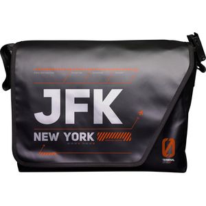 Schoudertas heren Airbag JFK New York - Ideale reistas - Laptop 15”/17” - Geschikt als handbagage