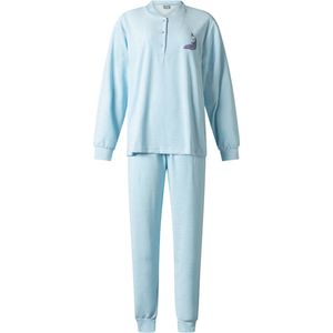 Dames Pyjama Lunatex badstof 124206 blue maat M