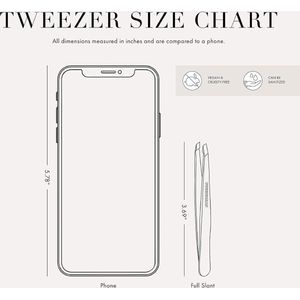 Slant Tweezer Classic - Precisie Roestvrijstalen Pincet
