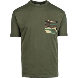 Fostex T-shirt camo pocket groen
