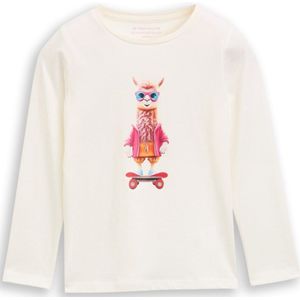 TOM TAILOR - Shirt - Azuur - Lange Mouw - Motiefprint