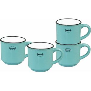 CABANAZ - kop, keramiek, ESPRESSO CUP, 90 ml, blauw, set/4