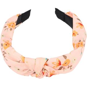 Haarband Diadeem Knoop Bloemen Patroon Color Roze Hoofdband Bloemetjes Flower Pink