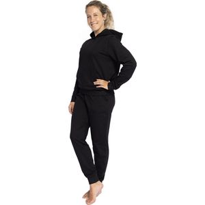 Joggingpak dames, Huispak dames, Hoodie & sweatpants, zwart – Maat XL