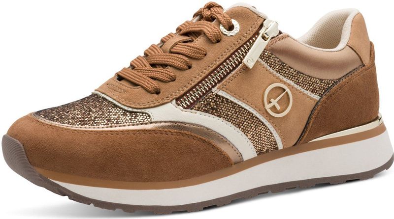 Tamaris - Lage Damessneaker - Bruin - 1-23726-43 - Dames