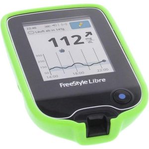 Beschermhoes voor Bloedglucosemeter - Geschikt voor Freestyle Libre 1 - TPU Rubber Groen